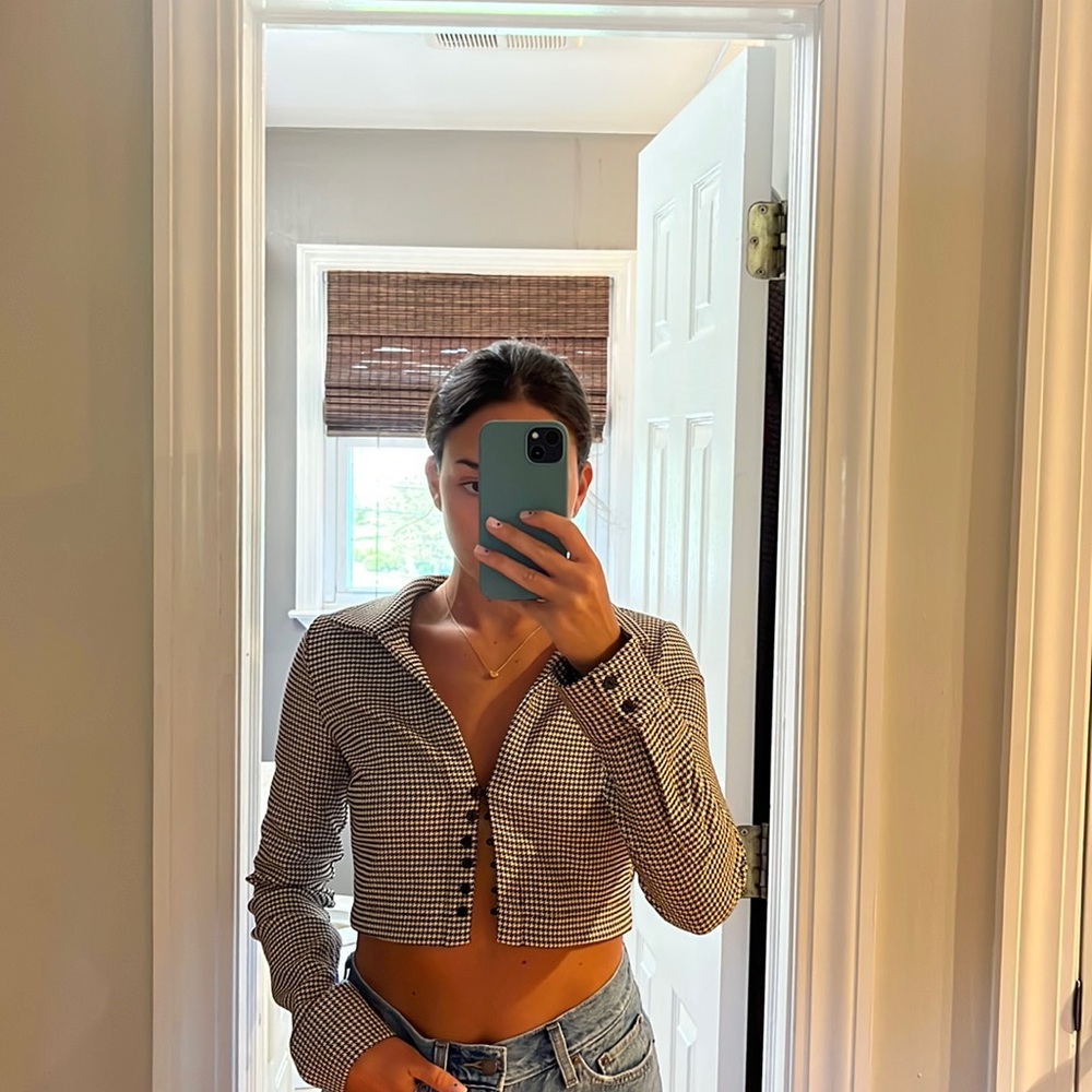 Zara gingham top